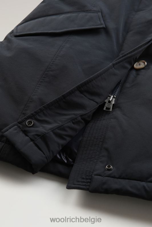 arctische parka van ramar-stof Woolrich vrouwen 8TTN0367 donker marine kleding