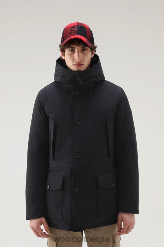 arctische parka van stretch nylon Woolrich Heren 8TTN0818 zwart kleding