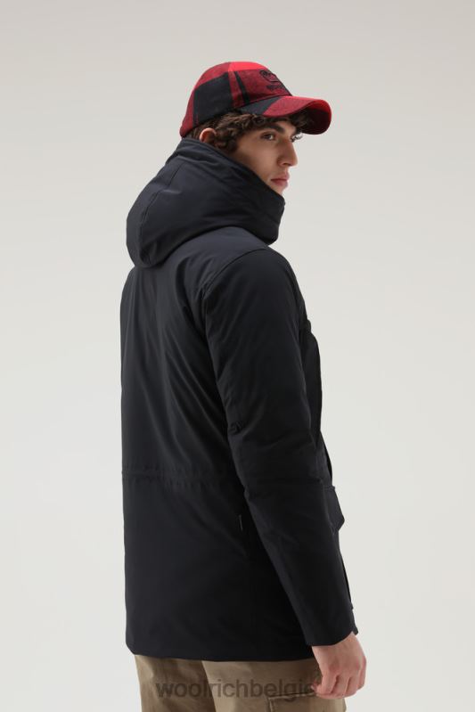 arctische parka van stretch nylon Woolrich Heren 8TTN0818 zwart kleding