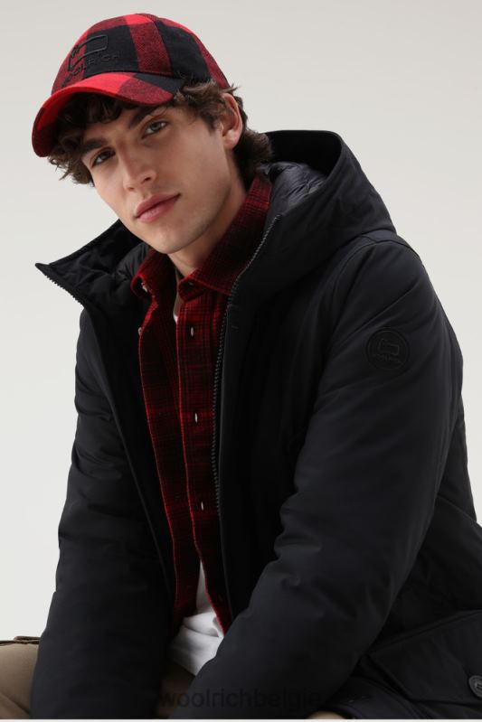 arctische parka van stretch nylon Woolrich Heren 8TTN0818 zwart kleding