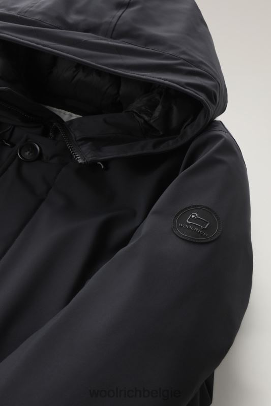 arctische parka van stretch nylon Woolrich Heren 8TTN0818 zwart kleding