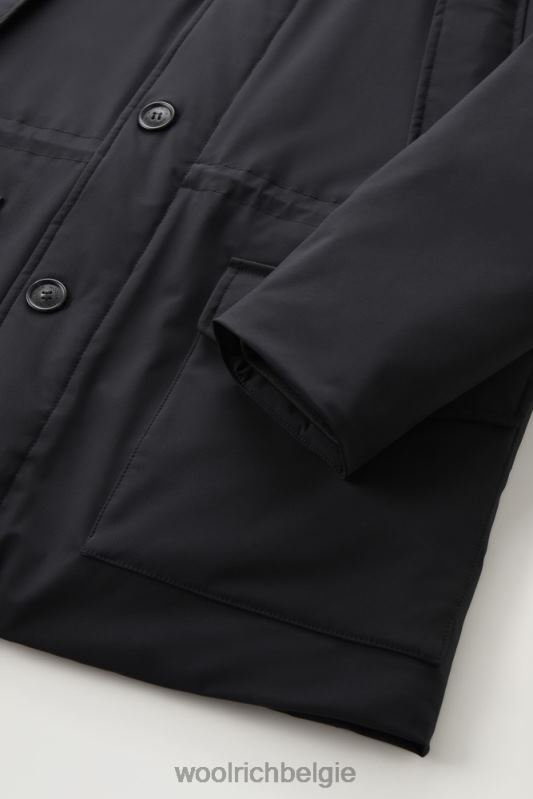 arctische parka van stretch nylon Woolrich Heren 8TTN0818 zwart kleding