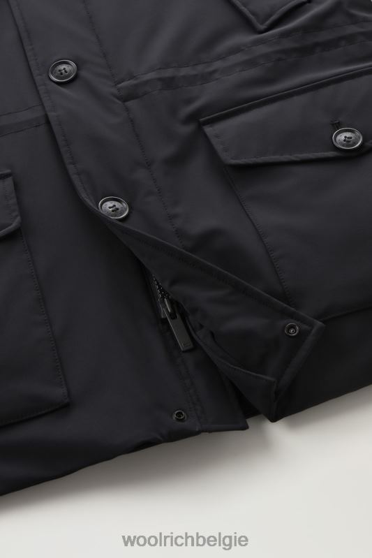 arctische parka van stretch nylon Woolrich Heren 8TTN0818 zwart kleding