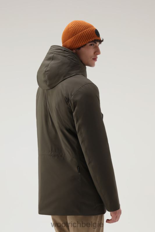 arctische parka van stretch nylon Woolrich Heren 8TTN0825 donkergroen kleding