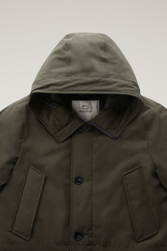 arctische parka van stretch nylon Woolrich Heren 8TTN0825 donkergroen kleding