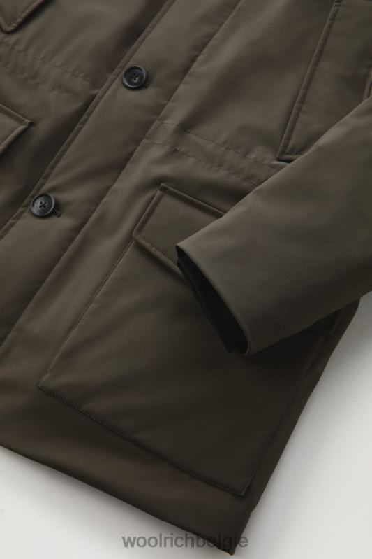 arctische parka van stretch nylon Woolrich Heren 8TTN0825 donkergroen kleding