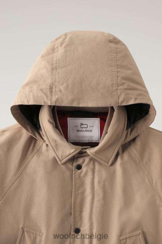 authentieke jas met raglanmouwen Woolrich Heren 8TTN0678 goud kaki kleding