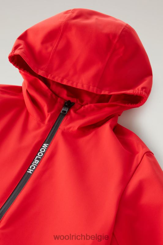 b Pacific jas met capuchon Woolrich jongens 8TTN0864 mariene scharlakenrood kleding