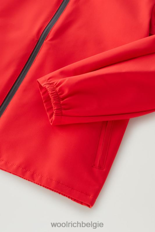b Pacific jas met capuchon Woolrich jongens 8TTN0864 mariene scharlakenrood kleding