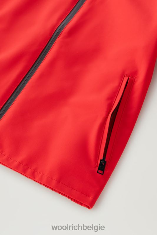 b Pacific jas met capuchon Woolrich jongens 8TTN0864 mariene scharlakenrood kleding