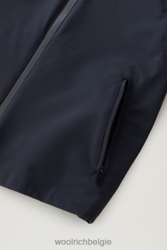 b Pacific jas met capuchon Woolrich jongens 8TTN0910 Melton blauw kleding