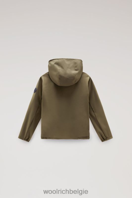 b Pacific jas met capuchon Woolrich jongens 8TTN0912 donkergroen kleding