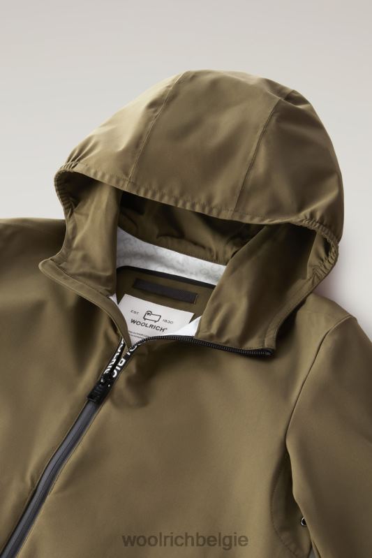 b Pacific jas met capuchon Woolrich jongens 8TTN0912 donkergroen kleding