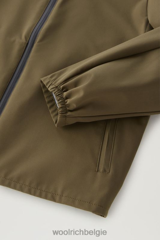 b Pacific jas met capuchon Woolrich jongens 8TTN0912 donkergroen kleding