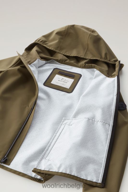 b Pacific jas met capuchon Woolrich jongens 8TTN0912 donkergroen kleding