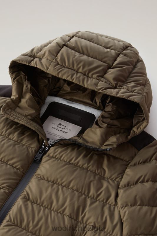 b Sundance donsjack met capuchon Woolrich jongens 8TTN0911 donkergroen kleding