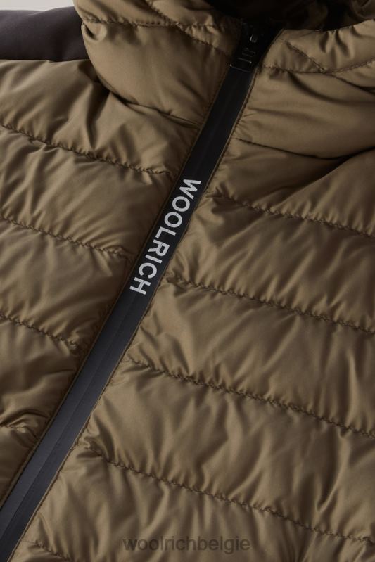 b Sundance donsjack met capuchon Woolrich jongens 8TTN0911 donkergroen kleding