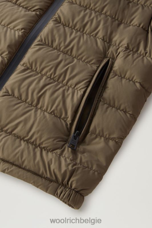 b Sundance donsjack met capuchon Woolrich jongens 8TTN0911 donkergroen kleding