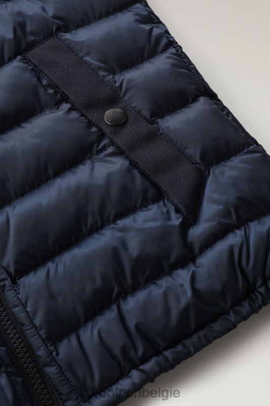 b Sundance donsjack met capuchon van gerecycled ripstop Woolrich jongens 8TTN0927 Melton blauw kleding