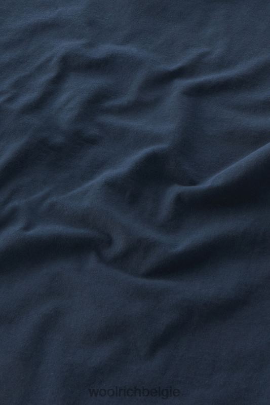 b T-shirt van puur katoen met print Woolrich jongens 8TTN0879 Melton blauw kleding