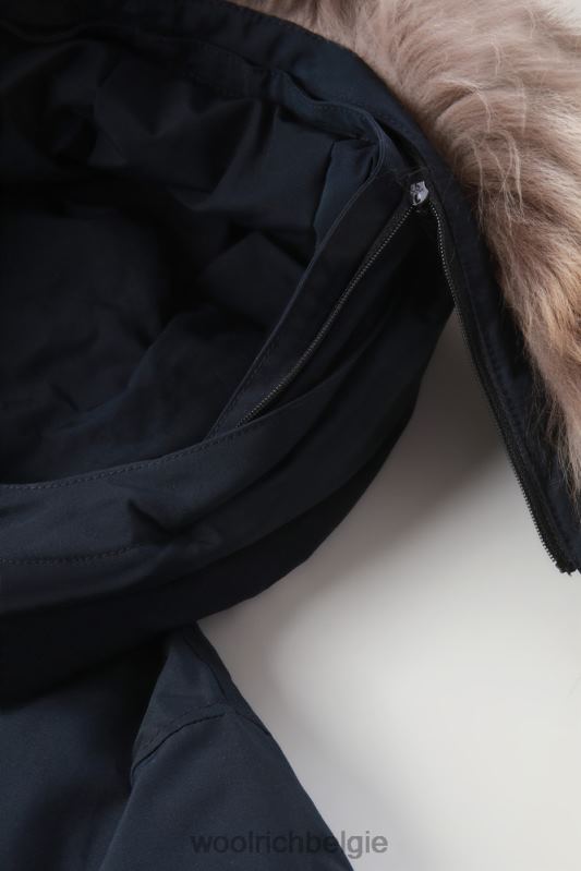b arctic parka met afneembaar bont Woolrich jongens 8TTN0932 Melton blauw kleding