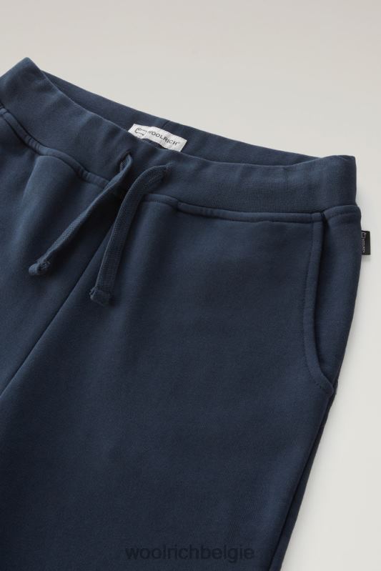 b fleece joggingbroek Woolrich jongens 8TTN0876 Melton blauw kleding