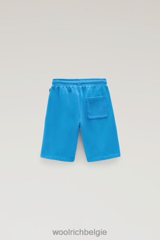 b korte broek van puur katoen Woolrich jongens 8TTN0870 klokje blauw kleding