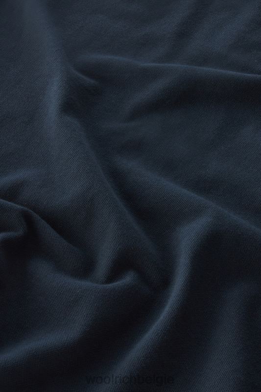 b monterey polo van piquét van stretchkatoen Woolrich jongens 8TTN0901 Melton blauw kleding