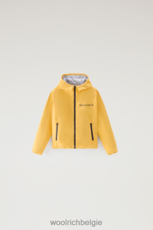 b ryker jack met capuchon in urban touch Woolrich jongens 8TTN0902 vuur geel kleding