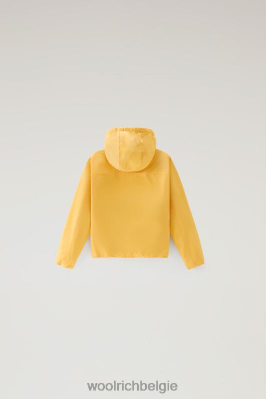 b ryker jack met capuchon in urban touch Woolrich jongens 8TTN0902 vuur geel kleding