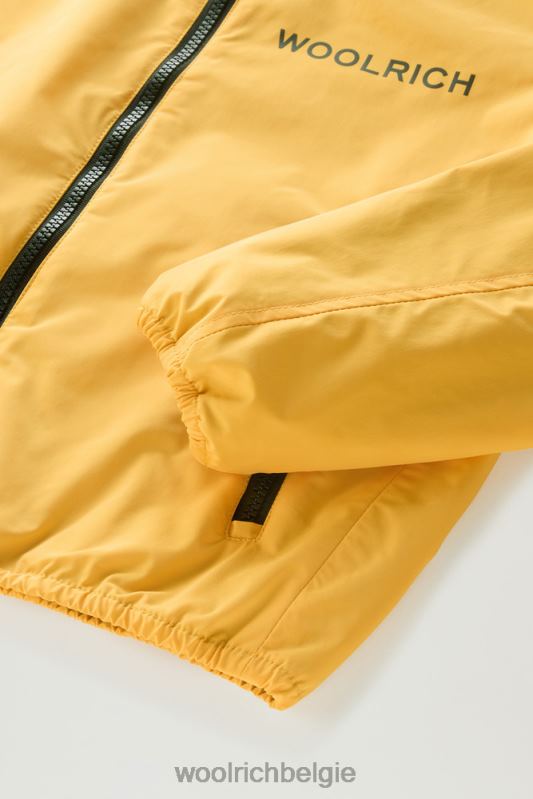 b ryker jack met capuchon in urban touch Woolrich jongens 8TTN0902 vuur geel kleding