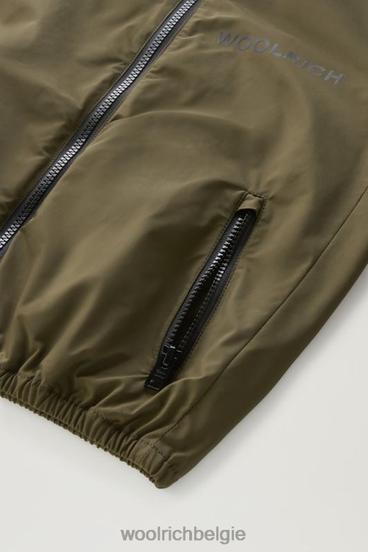 b ryker jack met capuchon in urban touch Woolrich jongens 8TTN0908 donkergroen kleding