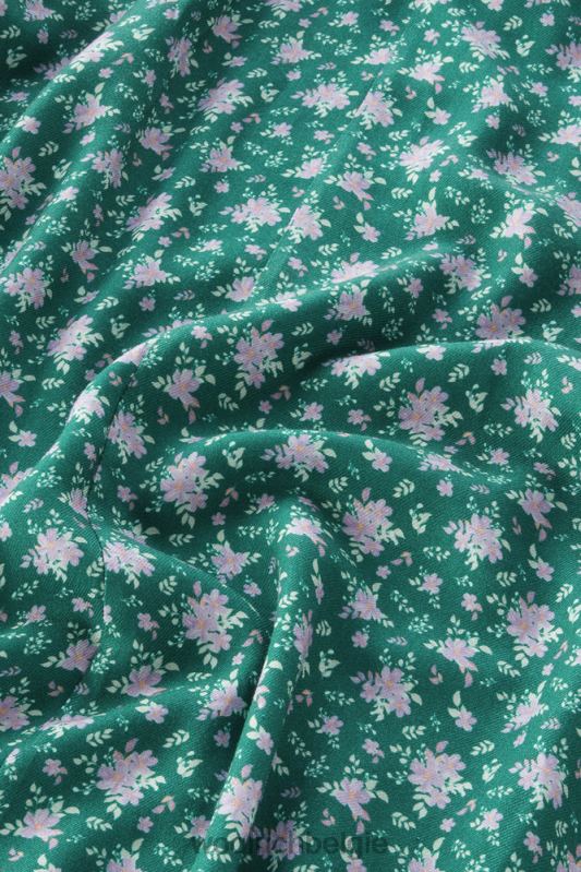 bedrukte jurk met bloemmotief Woolrich vrouwen 8TTN049 groenblijvend kleding