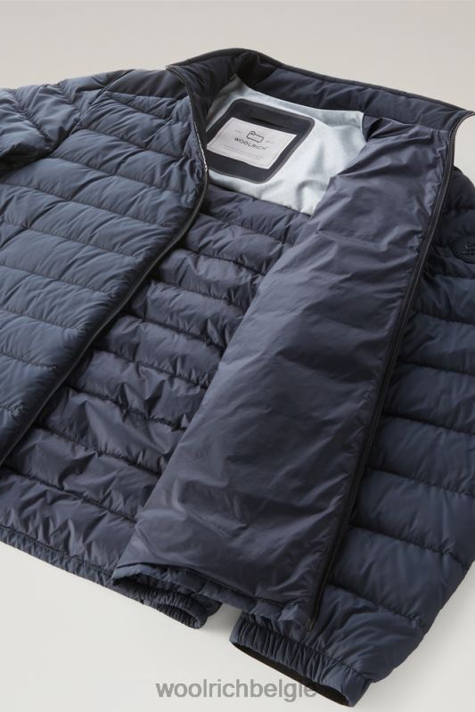 bering tech lichtgewicht donsjack van microvezel Woolrich Heren 8TTN0420 Melton blauw kleding