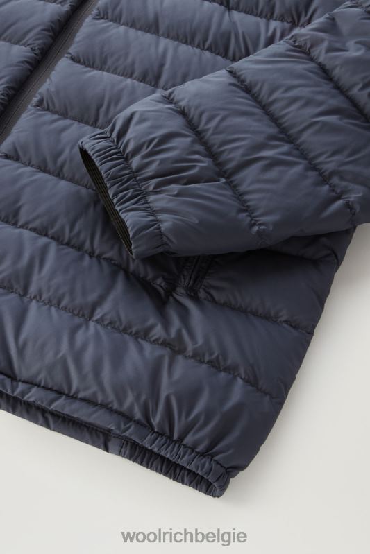 bering tech lichtgewicht donsjack van microvezel Woolrich Heren 8TTN0420 Melton blauw kleding