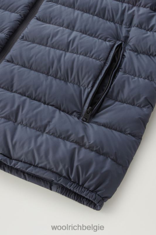 bering tech lichtgewicht donsjack van microvezel Woolrich Heren 8TTN0420 Melton blauw kleding