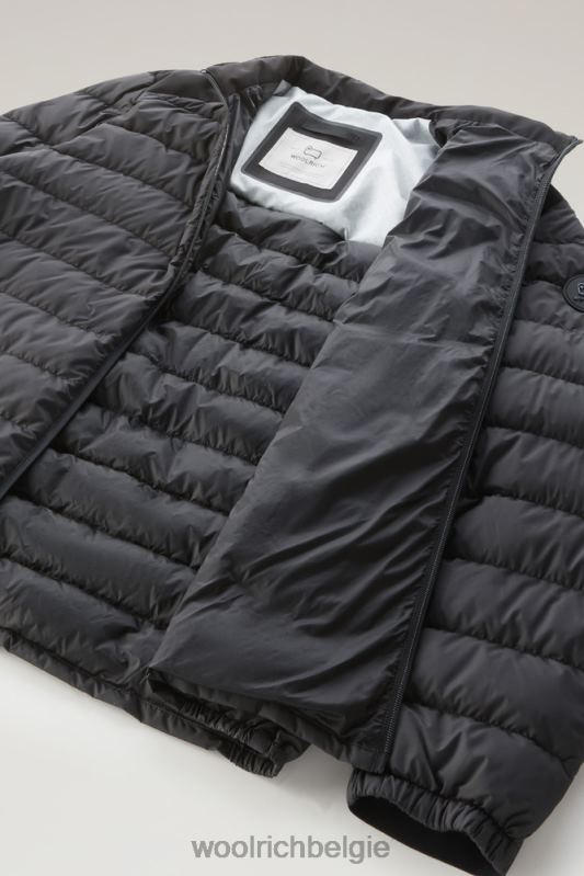 bering tech lichtgewicht donsjack van microvezel Woolrich Heren 8TTN0455 zwart kleding