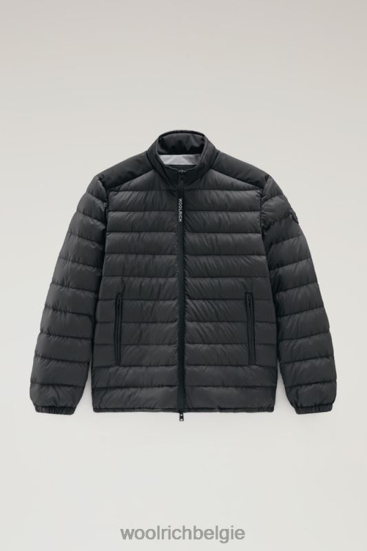 bering tech lichtgewicht donsjack van microvezel Woolrich Heren 8TTN0455 zwart kleding