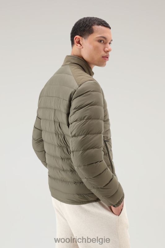 bering tech lichtgewicht donsjack van microvezel Woolrich Heren 8TTN0564 donkergroen kleding