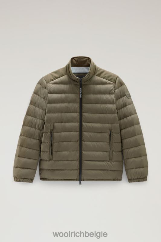 bering tech lichtgewicht donsjack van microvezel Woolrich Heren 8TTN0564 donkergroen kleding