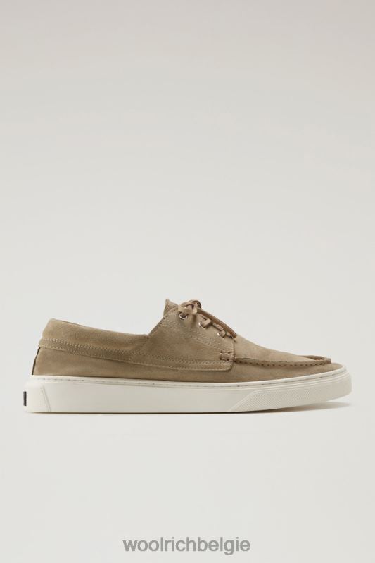 bootschoenen van suède leer Woolrich Heren 8TTN0380 beige schoenen