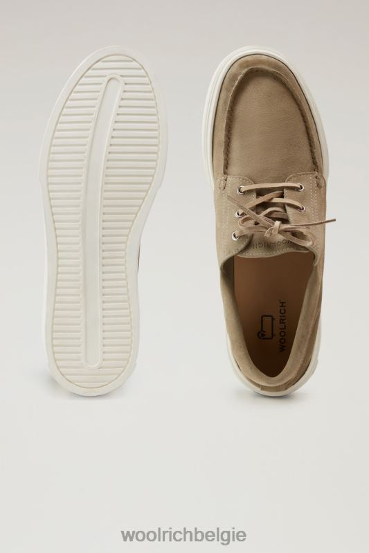 bootschoenen van suède leer Woolrich Heren 8TTN0380 beige schoenen