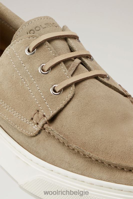 bootschoenen van suède leer Woolrich Heren 8TTN0380 beige schoenen
