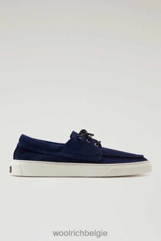 bootschoenen van suède leer Woolrich Heren 8TTN0514 blauw schoenen