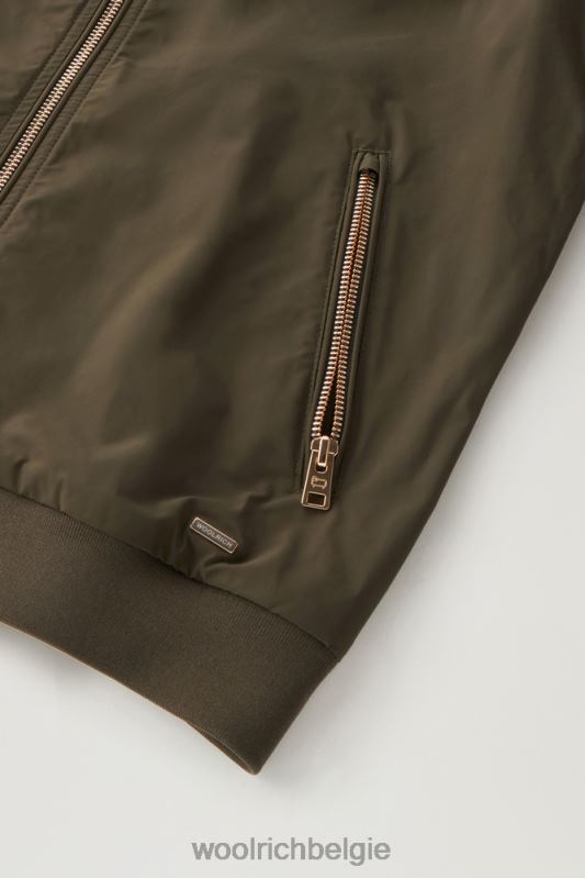 charlotte bommenwerper in stedelijk tintje Woolrich vrouwen 8TTN04 donkergroen kleding
