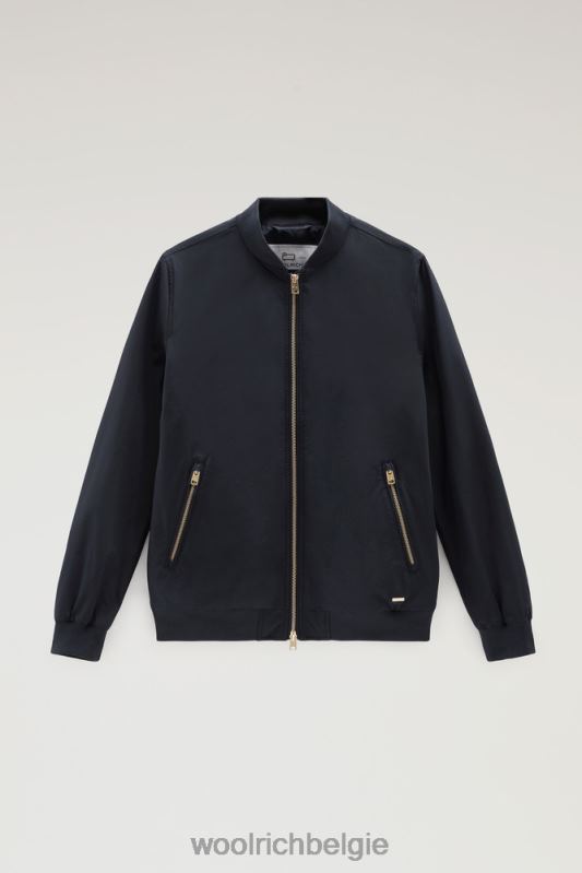 charlotte bommenwerper in stedelijk tintje Woolrich vrouwen 8TTN09 Melton blauw kleding