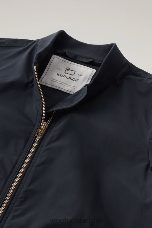 charlotte bommenwerper in stedelijk tintje Woolrich vrouwen 8TTN09 Melton blauw kleding
