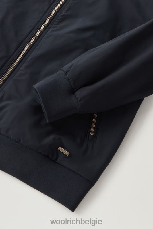 charlotte bommenwerper in stedelijk tintje Woolrich vrouwen 8TTN09 Melton blauw kleding