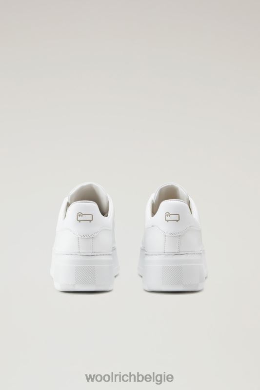 chunky pumps van zacht leer Woolrich vrouwen 8TTN012 Wit wit schoenen