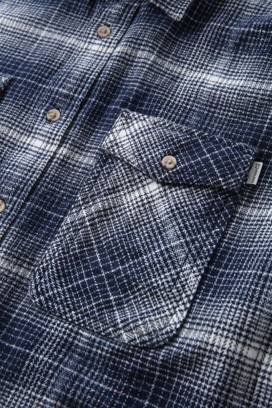 cruiser flanellen geruit overhemd Woolrich Heren 8TTN0652 blauwe ruit kleding